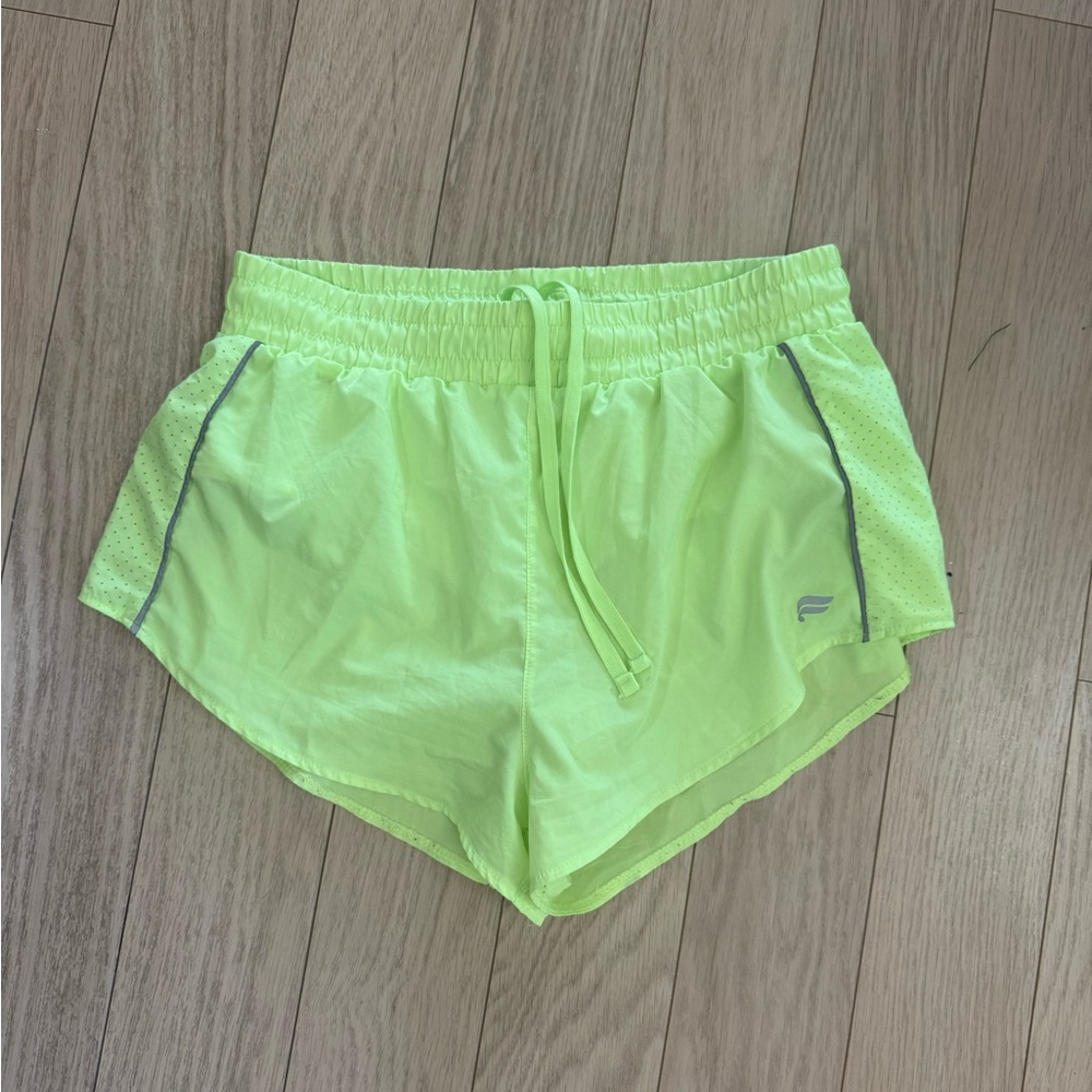 Fabletics Bright Lime Athletic Shorts - image 2
